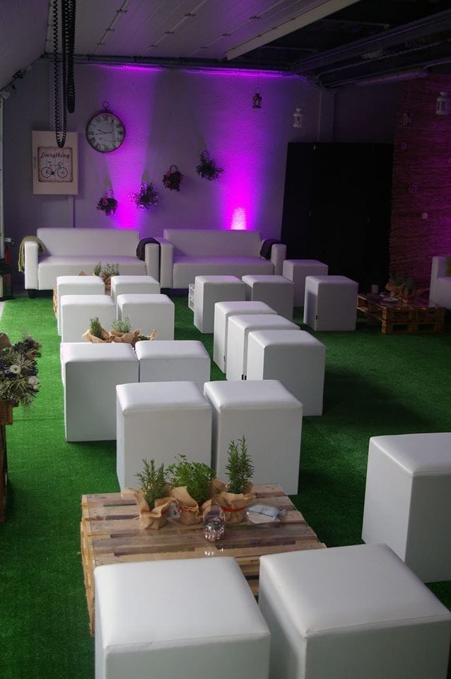 White Lounge chairs