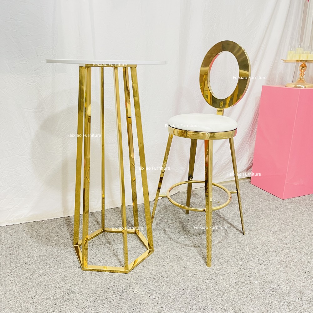 Gold cocktail table