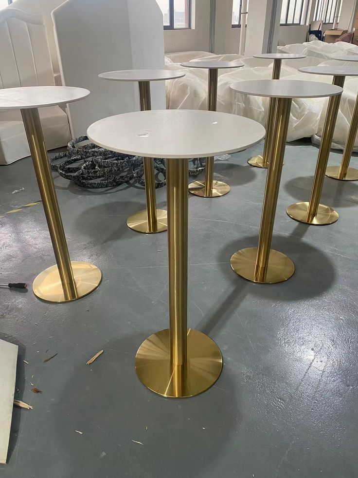 Gold cocktail table