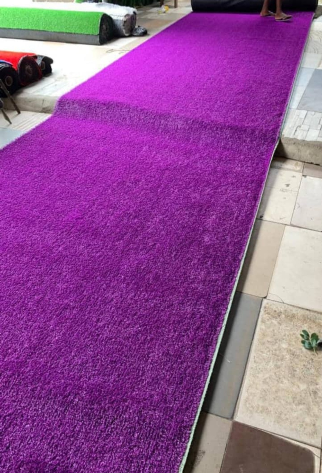 Purple Astroturf for Rent in Lagos – Stylish Event Flooring