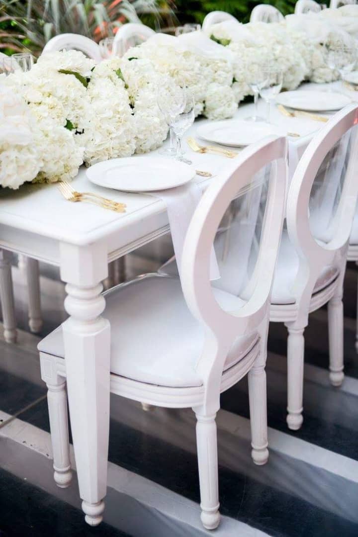 VIP white Louis Chair