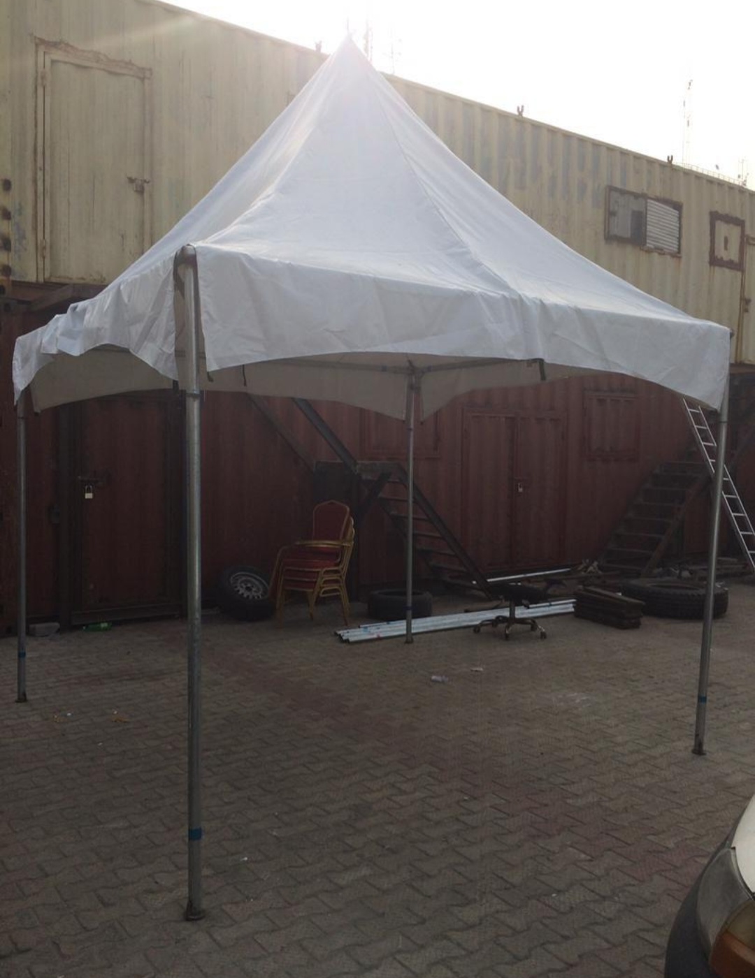 10/10ft Festive Local Open Tent for Rent in Lagos – Compact Event Shelter