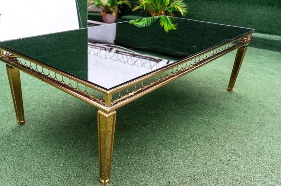 Black Glass Top VIP Table for Rent in Lagos