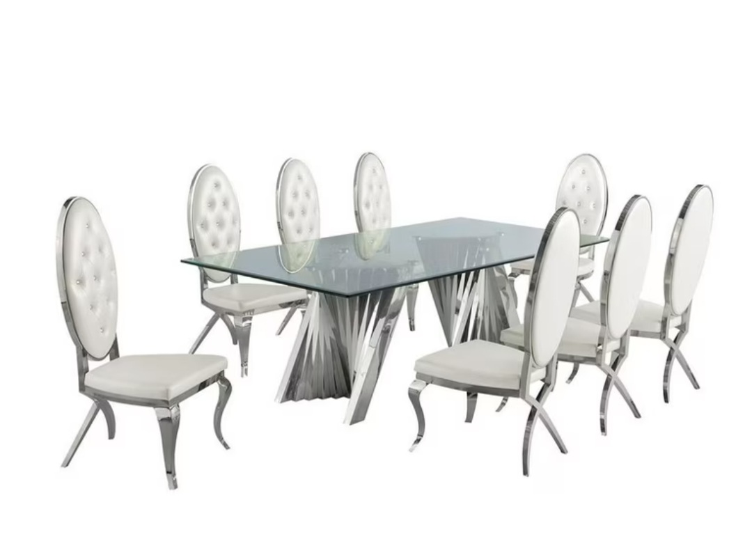 Modern Silver Leg VIP Table for Rent in Lagos – Stylish Event Setup
