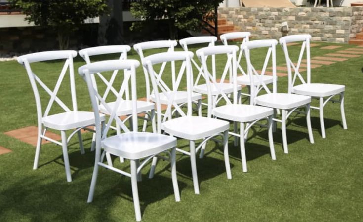 White Crossback Chair