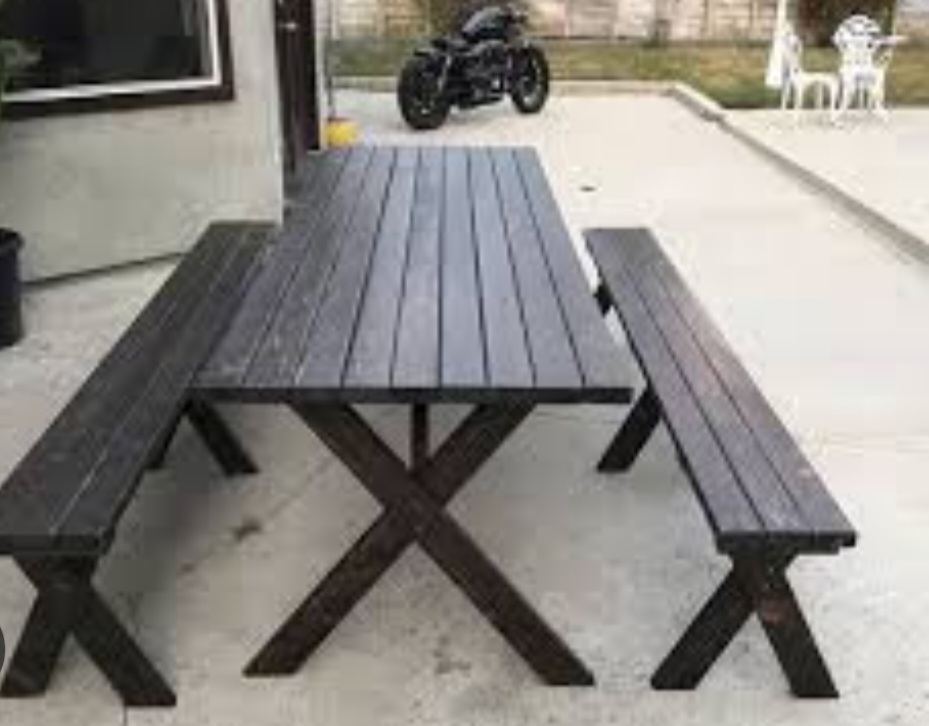 Black Farm Table for Rent in Lagos – Rustic Luxury Event Furniture