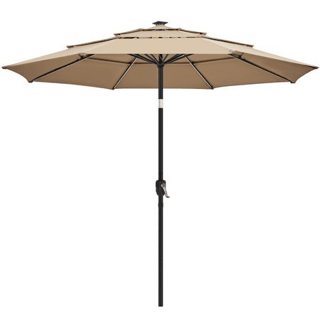 Premium Brown Parasol Hire Lagos – Classy Shade for Garden, Beach & Patio Events